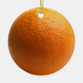 En Céramique Ornement Orange Arbre de Noël (Devant)