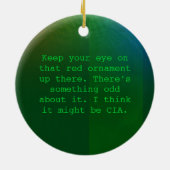 En Céramique Ornement paranoïde de Noël (Dos)