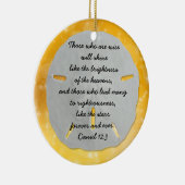 En Céramique Ornement pasteur de l'écriture chrétienne de l'or  (Droite)