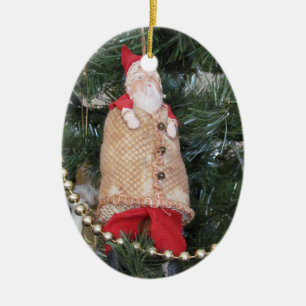 En Céramique Ornement - Père Noël à l'ancienne
