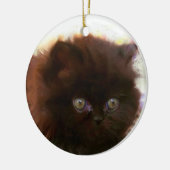 En Céramique Ornement persan noir de chaton (Gauche)