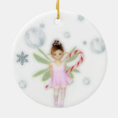 En Céramique Ornement personnalisable féerique de sucrerie de (Dos)