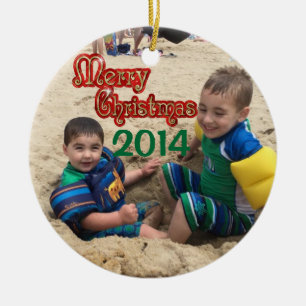 En Céramique Ornement personnalisé 2014 de Noël