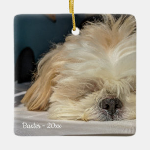 En Céramique Ornement personnalisé de chiot chien animal de co