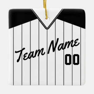 En Céramique Ornement personnalisé par Jersey du base-ball de