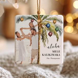 En Céramique Ornement photo Aloha Mele Kalikimaka