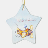 En Céramique Ornement plat des ?ères vacances du bébé (Gauche)