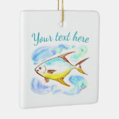 En Céramique Ornement Pompano (Droite)