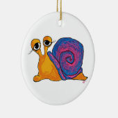 En Céramique Ornement rond de double escargot (Droite)