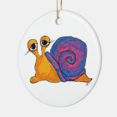 En Céramique Ornement rond de double escargot (Gauche)