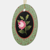 En Céramique Ornement rose (Gauche)