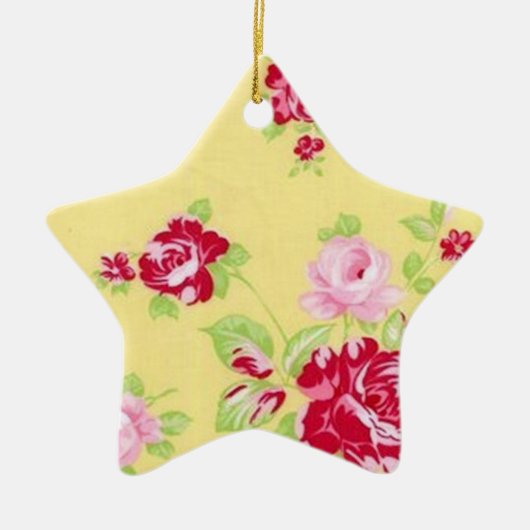 En Céramique Ornement rose (Devant)