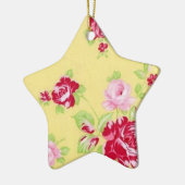 En Céramique Ornement rose (Gauche)