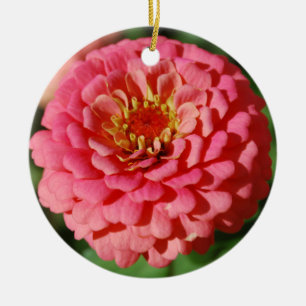 En Céramique Ornement rose de Zinnia