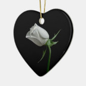 En Céramique Ornement rose romantique (Gauche)