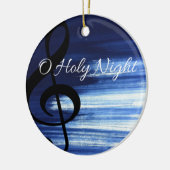 En Céramique Ornement saint de Noël de nuit d'O (Gauche)