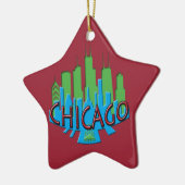 En Céramique Ornement simplement primaire de Chicago (Gauche)