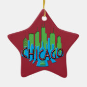 En Céramique Ornement simplement primaire de Chicago (Dos)