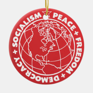 En Céramique Ornement socialiste de paix