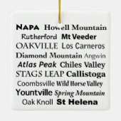 En Céramique Ornement Sonoma & Napa (Dos)