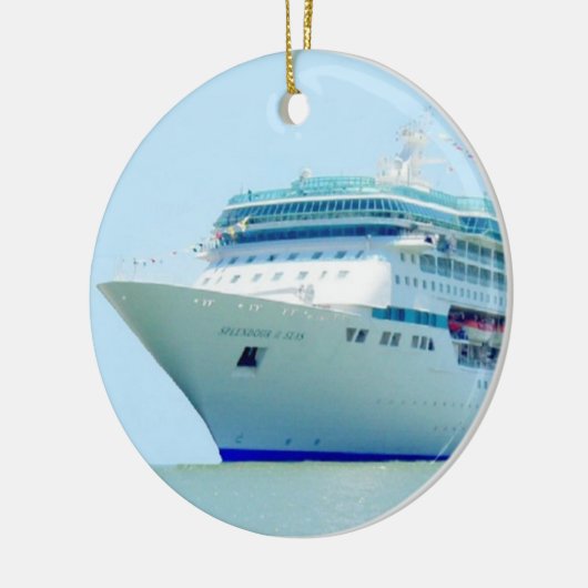 En Céramique Ornement splendide de bateau de croisière (Gauche)