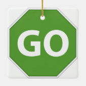 En Céramique Ornement Stop and Go (Dos)