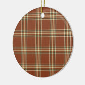 En Céramique Ornement Tartan Brown (Gauche)