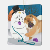 En Céramique Ornement TOTALEMENT FRAPPÉ de bouffe (Gauche)