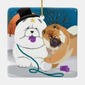 En Céramique Ornement TOTALEMENT FRAPPÉ de bouffe (Dos)