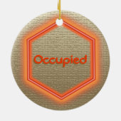 En Céramique Ornement - Vacance (lin) (Dos)