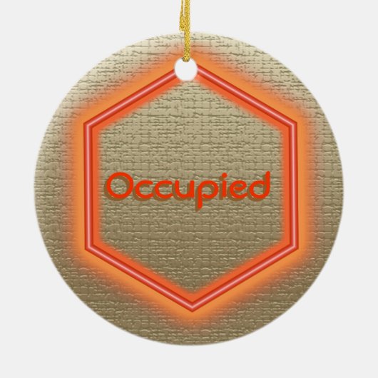 En Céramique Ornement - Vacance (lin) (Dos)