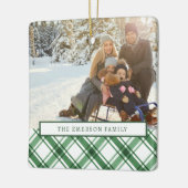 En Céramique Ornement vert et blanc (Gauche)