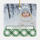 En Céramique Ornement vert et blanc (Dos)