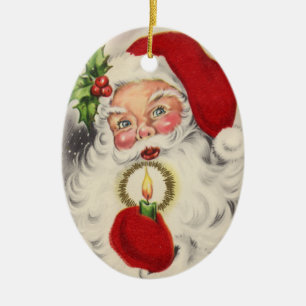 En Céramique Ornement victorien de Noël de Père Noël