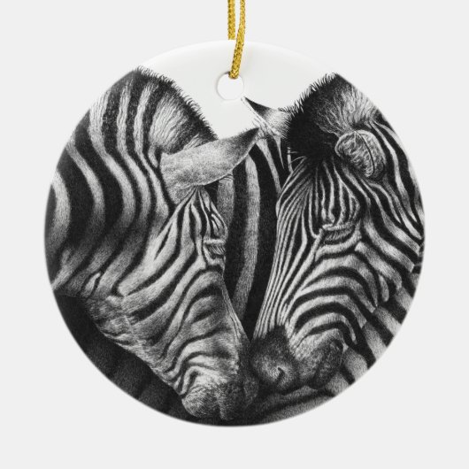 En Céramique Ornement Zebra (Devant)