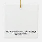 En Céramique PA de Malvern - Ornement de vacances (Dos)