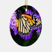 En Céramique Papillon de monarque, ornement d'aster (Droite)
