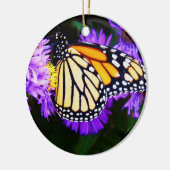 En Céramique Papillon de monarque, ornement d'aster (Gauche)