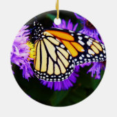 En Céramique Papillon de monarque, ornement d'aster (Dos)