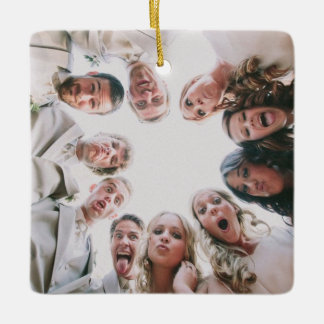 En Céramique Photo personnalisée Ornement double face, photo de
