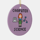 En Céramique Pixel Computer Science - Femme - Ornement du cercl (Droite)