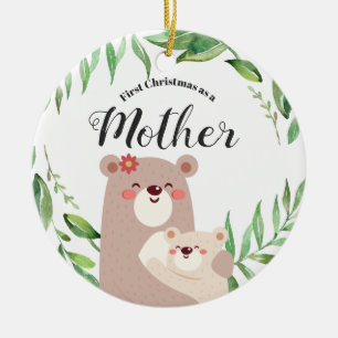 En Céramique Premier Noël comme ornement de mère