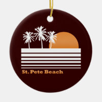 Rétro ornement de plage de St Peter