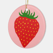 En Céramique Simplement ornement de coutume de fraise (Gauche)