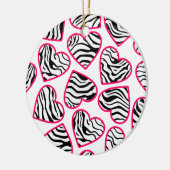 En Céramique Soeurs zébrées ornement (Gauche)