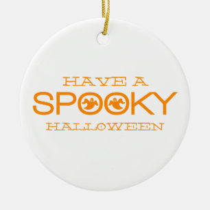 En Céramique Typographie éffrayante Ornement Halloween