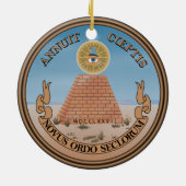 En Céramique U.S. Ornement fait sur commande de Noël d'Army® (Dos)