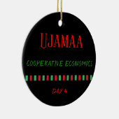 En Céramique Ujamaa - Kwanzaa Jour 4| Ornement (Droite)
