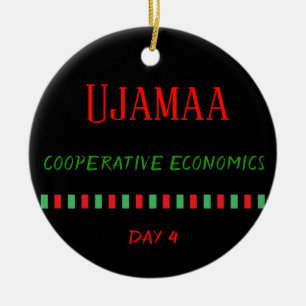 En Céramique Ujamaa - Kwanzaa Jour 4  Ornement