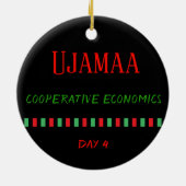 En Céramique Ujamaa - Kwanzaa Jour 4| Ornement (Dos)
